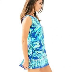 Lilly Pulitzer Donna Romper, Sz 00, (only Available in Blue/Pink Pineapples)